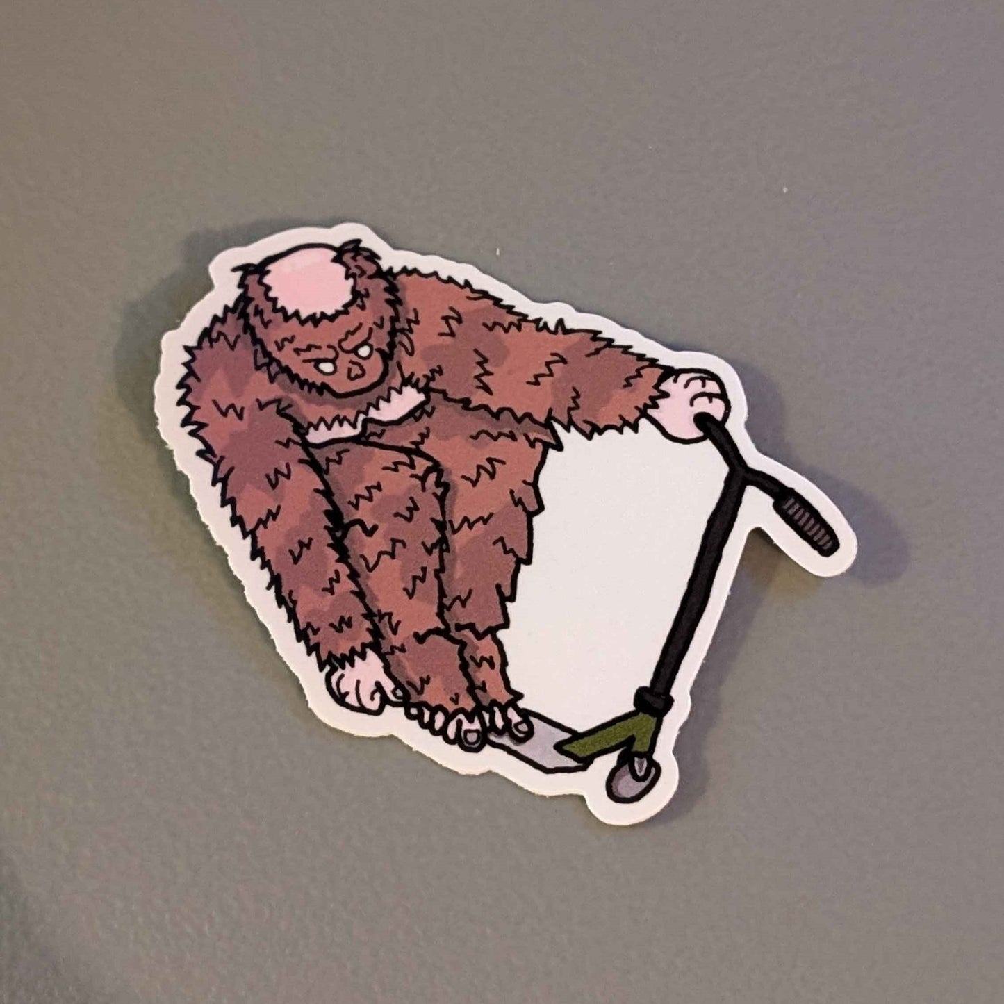 Bigfoot Scooter Sticker